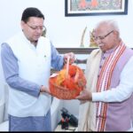 उत्तराखण्ड के मुख्यमंत्री श्री पुष्कर सिंह धामी ने केन्द्रीय ऊर्जा व आवास एवं शहरी कार्य मंत्री श्री मनोहर लाल खट्टर से मुलाकात की
