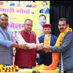 राष्ट्रीय वाल्मीकि क्रांतिकारी मोर्चा के 29वें स्थापना दिवस कार्यक्रम को सम्बोधित करते कैबिनेट मंत्री गणेश जोशी