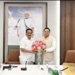 मुख्यमंत्री पुष्कर सिंह धामी ने नई दिल्ली में केंद्रीय जल शक्ति मंत्री सी. आर. पाटिल से शिष्टाचार भेंट की