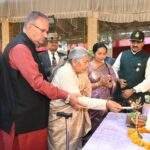 16वीं बटालियन गढ़वाल राइफल्स के 46वें स्थापना दिवस को संबोधित करते सैनिक कल्याण मंत्री गणेश जोशी