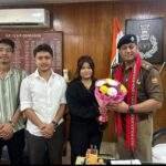 नार्थ ईस्ट स्टूडेंट एसोसिएशन के छात्रों/पदाधिकारियों द्वारा एसएसपी दून से की शिष्टाचार भेंट