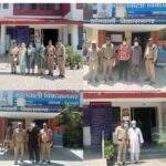 अलग-अलग थाना क्षेत्रों में पुलिस द्वारा 07 वारंटियों को किया गिरफ्तार