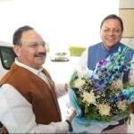 केंद्रीय स्वास्थ्य एवं परिवार कल्याण मंत्री श्री जे.पी. नड्डा का जौलीग्रांट एयरपोर्ट पर स्वागत किया।