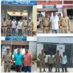 अलग-अलग थाना क्षेत्रों में पुलिस द्वारा 12 वारंटियों को किया गिरफ्तार