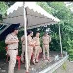 कावड़ यात्रा मार्ग पर पड़ने वाले महत्वपूर्ण पडावों, घाटों का भ्रमण कर कावंड मेले में पुलिस व्यवस्थाओं का लिया जायजा