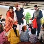 महानवमी पर मां सिद्धिदात्री की पूजा-अर्चना के साथ कैबिनेट मंत्री गणेश जोशी ने किया 151 कन्या पूजन